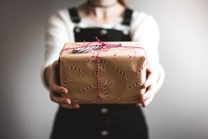 cadeau, gift, offrir